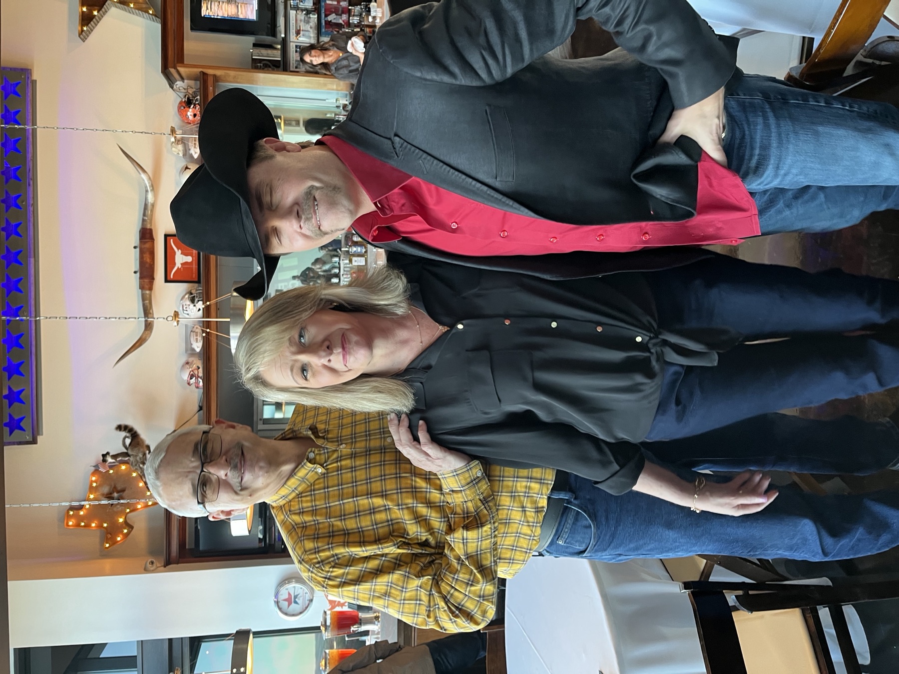 Mike Immler and his wife meeting neighbors at a community gathering