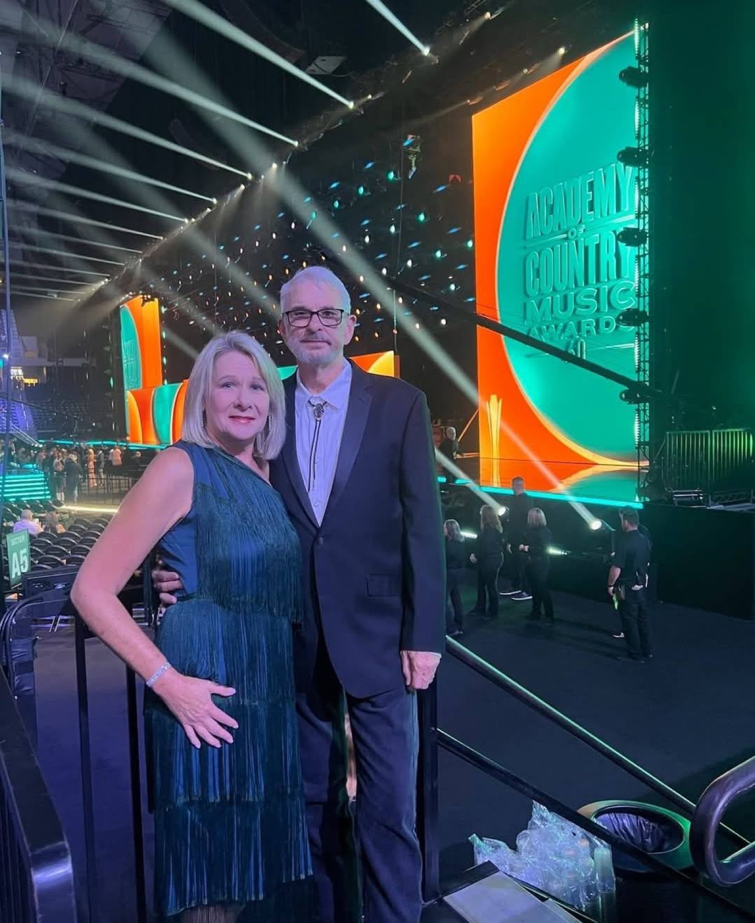 Mike Immler and his wife at the Academy of Country Music Awards