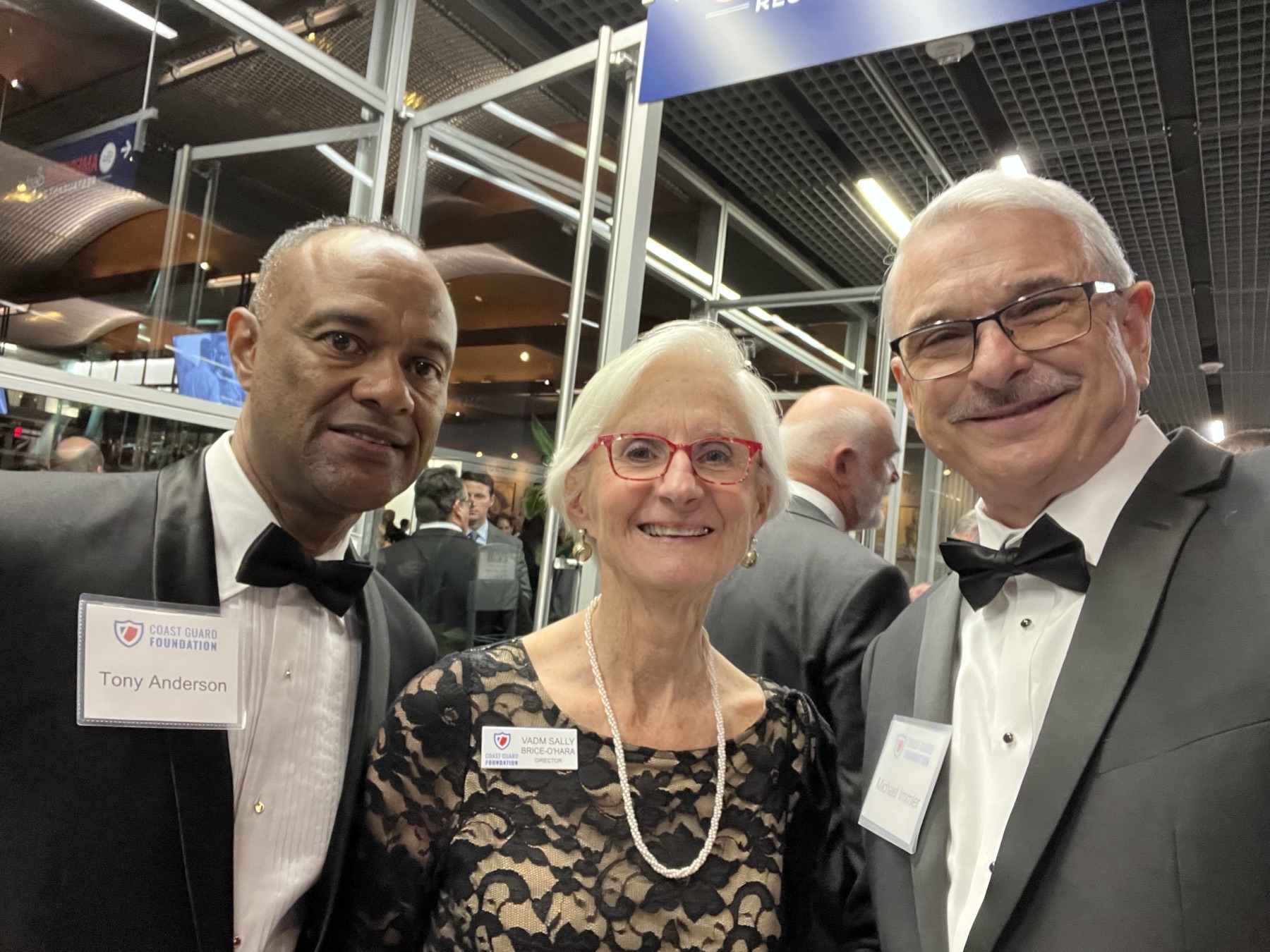 Mike Immler with guests at a Coast Guard Foundation gala