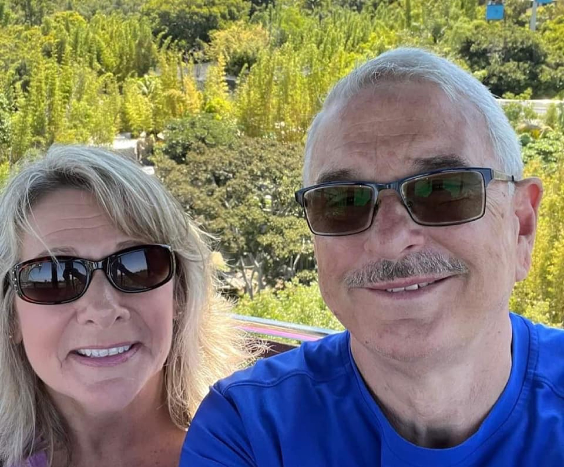 Mike Immler and his wife outdoors